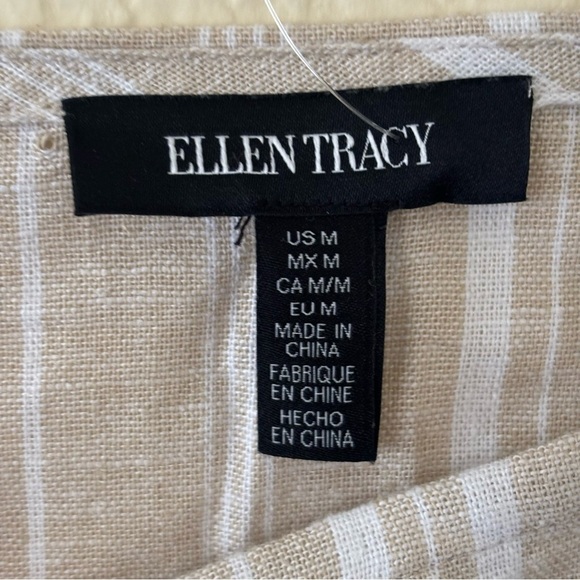 ELLEN TRACY Dolman Sleeve Linen Blend Top size M NWT - Picture 10 of 11